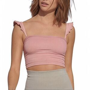 FP Free People Movement Happiness Runs Flirty Crop Tank M/L